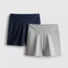 2-pak yoga-shorts med høj talje