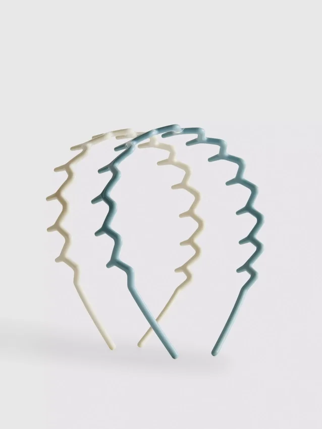 2-pak zigzag-hårbånd