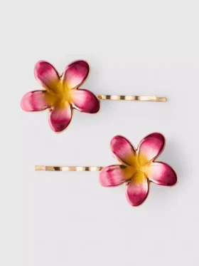 2 stk. blomsterformede hårspænder