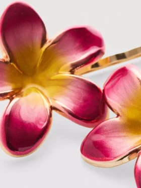 2 stk. blomsterformede hårspænder