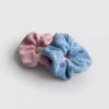 2 stk. strukturerede scrunchies