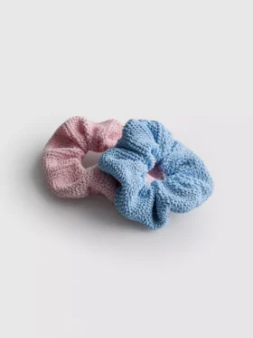 2 stk. strukturerede scrunchies