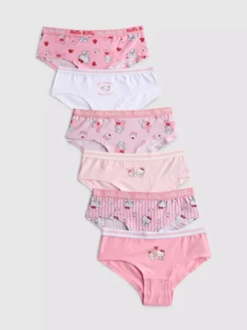 3–15 år | 6-pak Hello Kitty hipster-underbukser