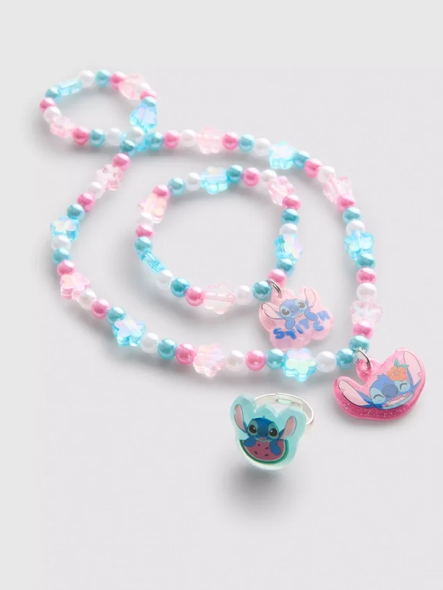 3-delt sæt med Disneys Stitch som smykker