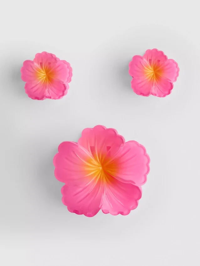 3-pak blomsterhårspænder
