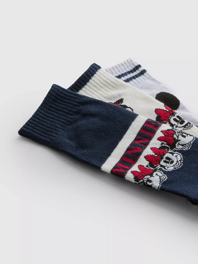 3-pak Disney Minnie Mouse ankelstrømper