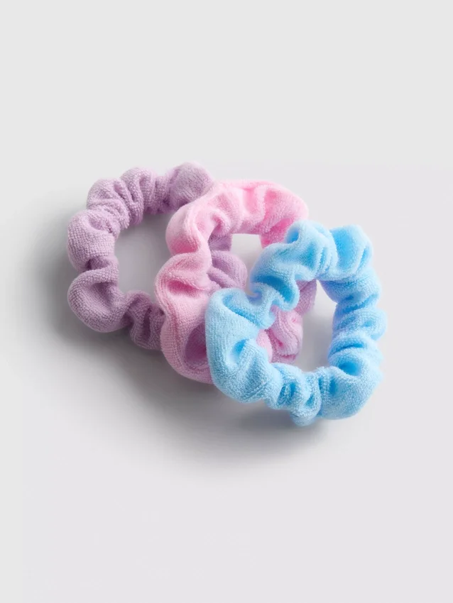 3-pak frotté-scrunchies