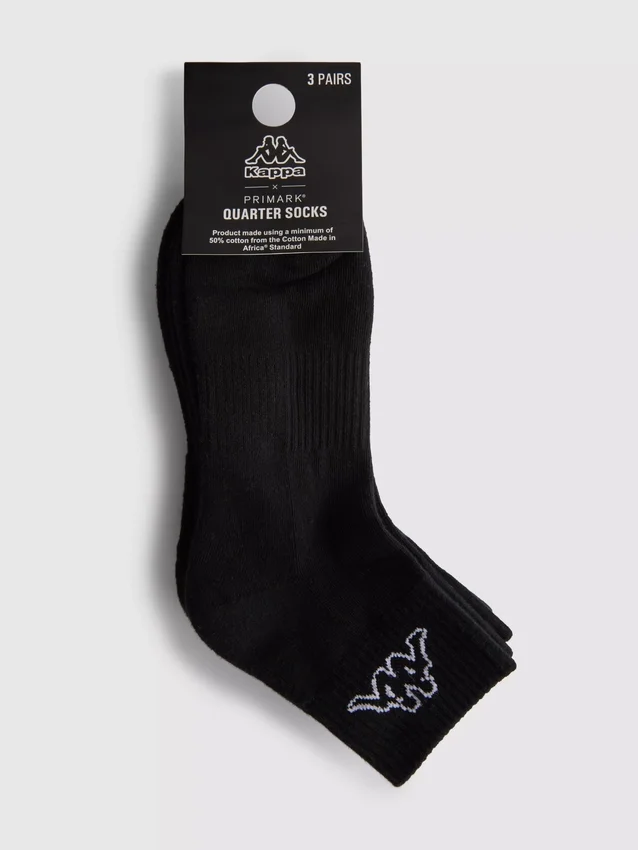 3-pak Kappa x Primark kvartlange strømper