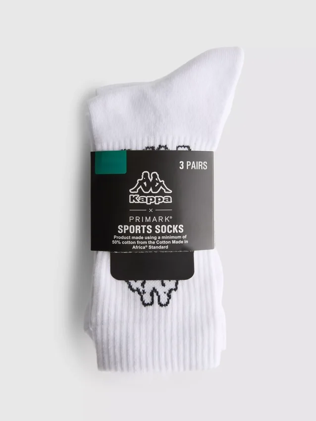 3-pak Kappa x Primark sportsstrømper