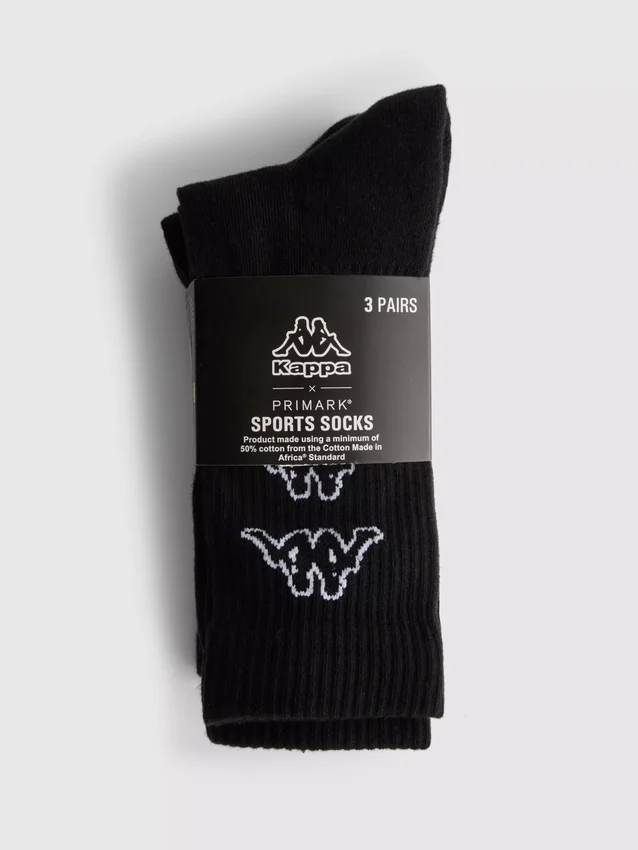 3-pak Kappa x Primark sportsstrømper