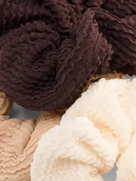 3-pak krøllede hårscrunchies