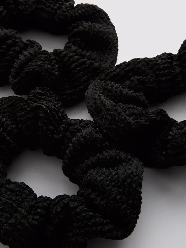 3-pak krøllede scrunchies