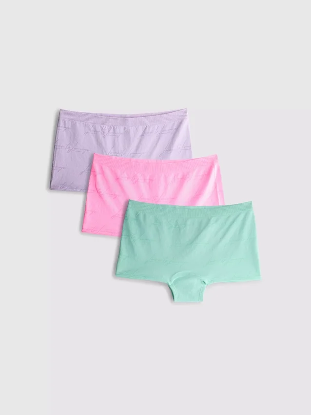 3-pak "Love to Lounge" sømløse boyshorts