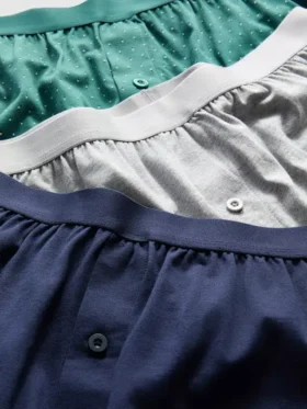 3-pak løstsiddende boxershorts