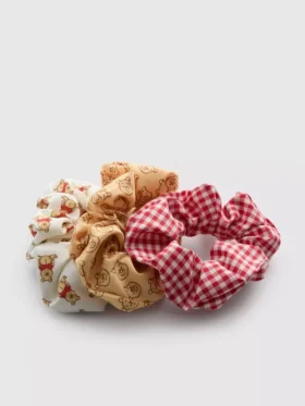 3-pak med Disney-scrunchies med Winnie the Pooh-motiv