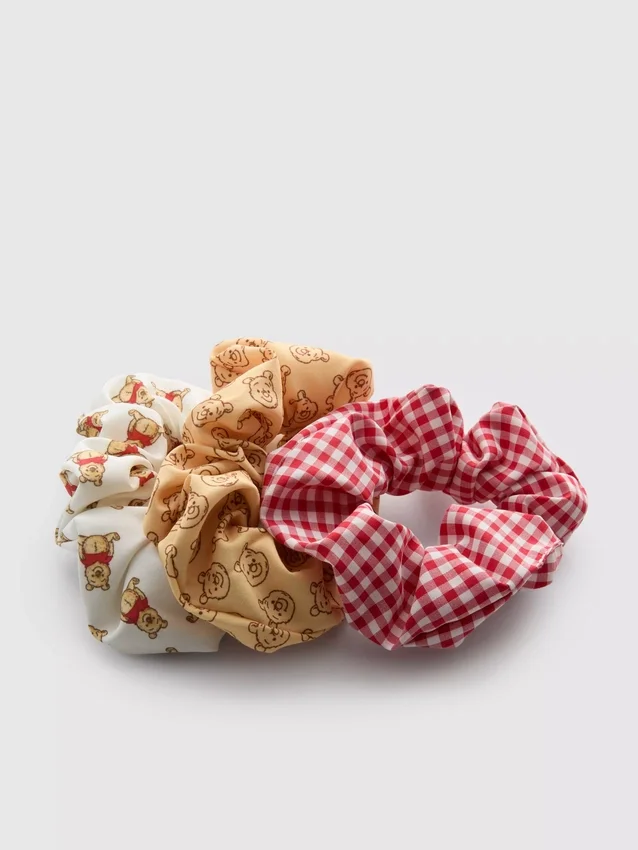 3-pak med Disney-scrunchies med Winnie the Pooh-motiv