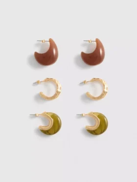3-pak med hoopøreringe i resin