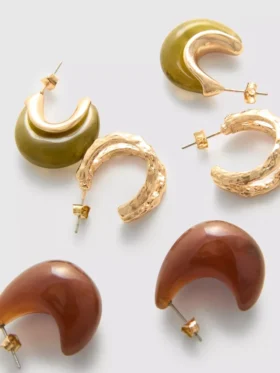 3-pak med hoopøreringe i resin