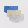 3-pak pointelle mini-boyshorts