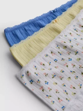 3-pak pointelle mini-boyshorts