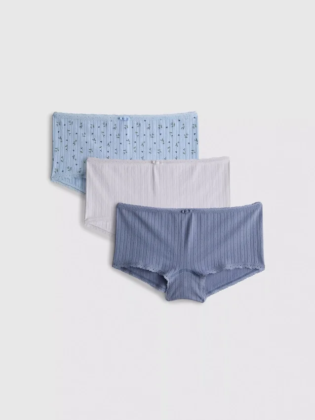 3-pak sømløse mini-boyshorts