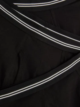 3-pak stribede boxershorts med elastisk linning