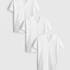 3-pak T-shirts med V-udskæring