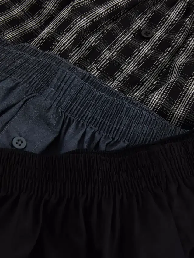 3-pak vævede boxershorts