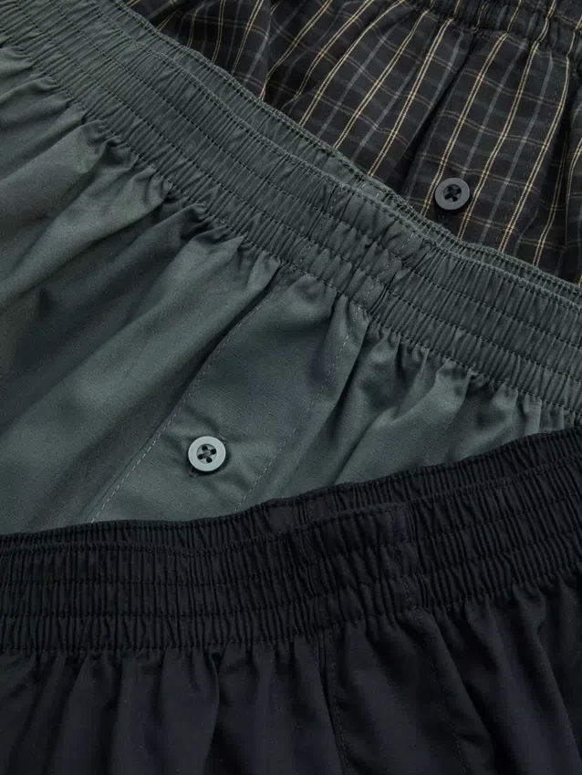 3-pak vævede boxershorts