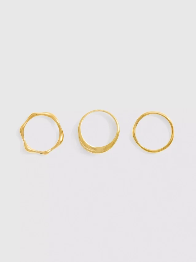 3-pak vandtætte ringe i blandet design