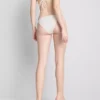 3D-blomstermønstrede bikinibukser med bindebånd i siden