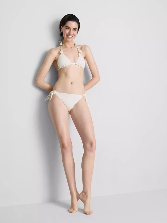 3D-blomstret trekantet bikinitop