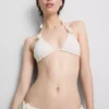 3D-blomstret trekantet bikinitop
