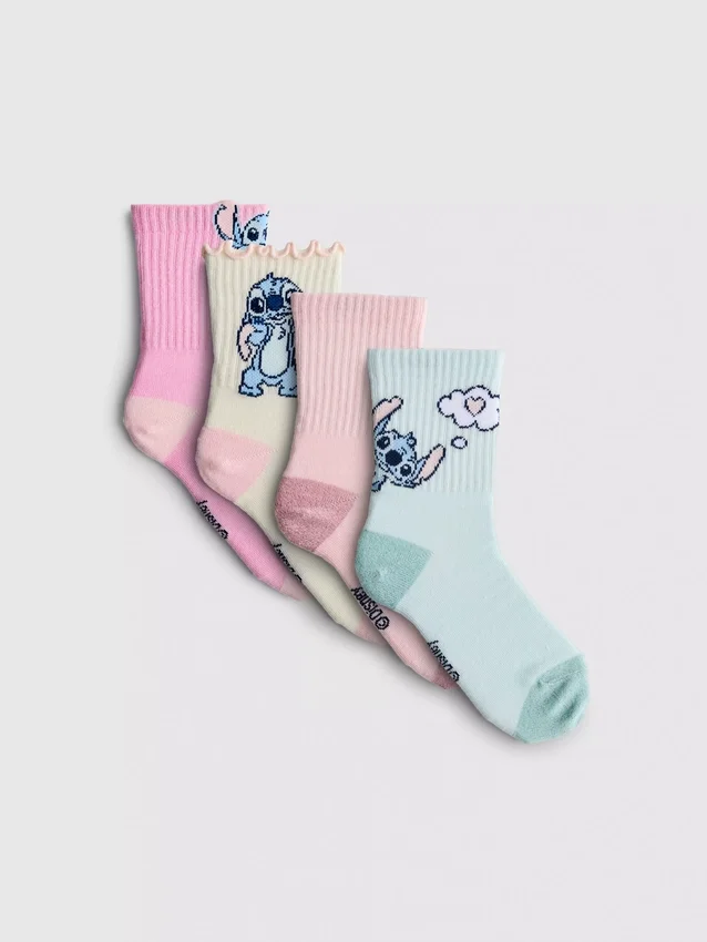4-pak Disney's Stitch ankelstrømper