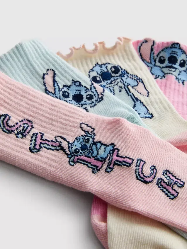 4-pak Disney's Stitch ankelstrømper