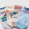 4-pak Disney Stitch-sneakerstrømper