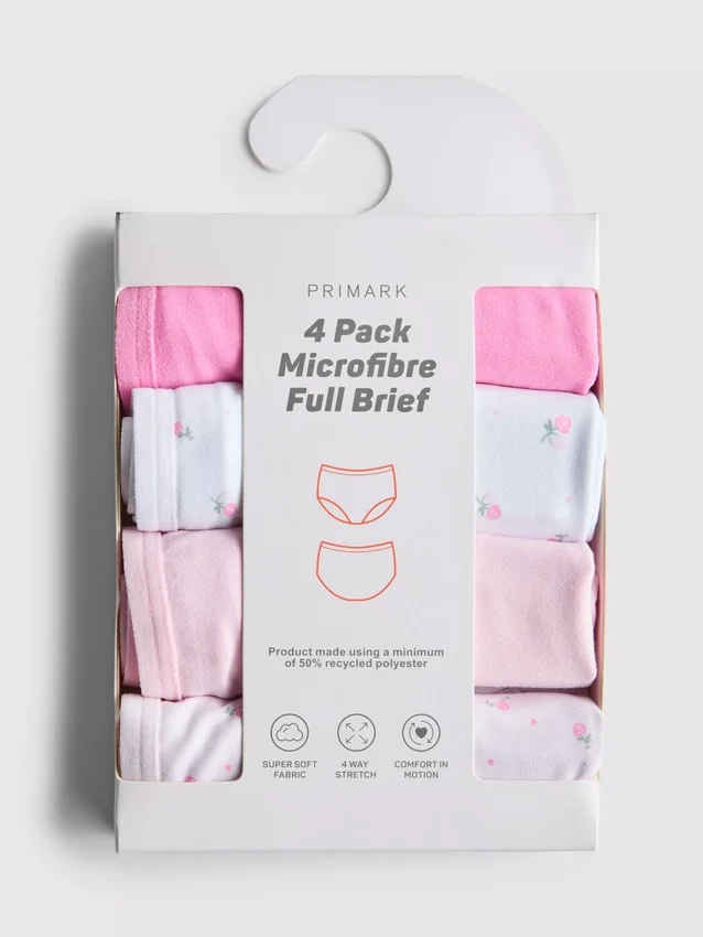 4-pak mikrofiber-underbukser