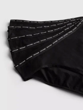 5-pak bomuldsrige bikinier