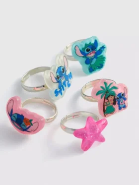 5-pak med Disney-charmeringe med Stitch
