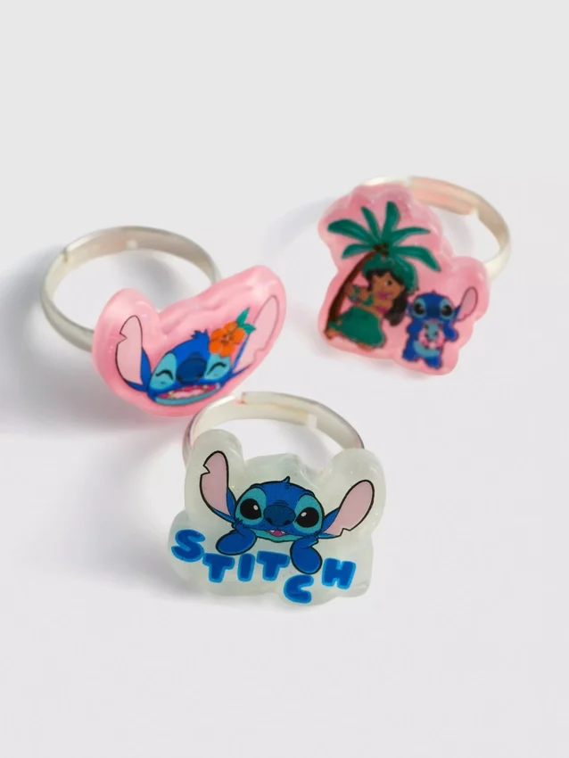 5-pak med Disney-charmeringe med Stitch