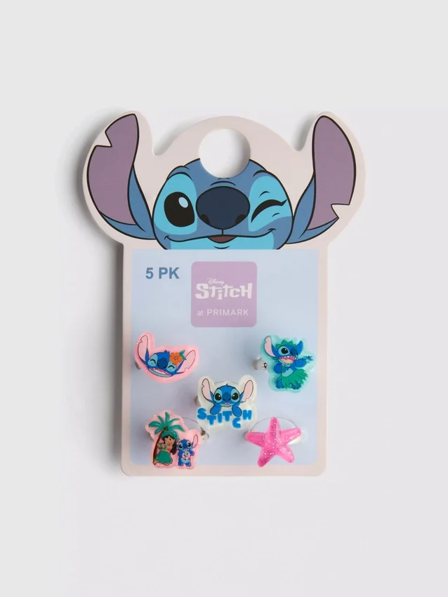 5-pak med Disney-charmeringe med Stitch