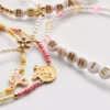 5-pak med Disney Winnie the Pooh-armbånd med perler og figurcharms
