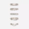 5-pak med ringe i forskellige designs