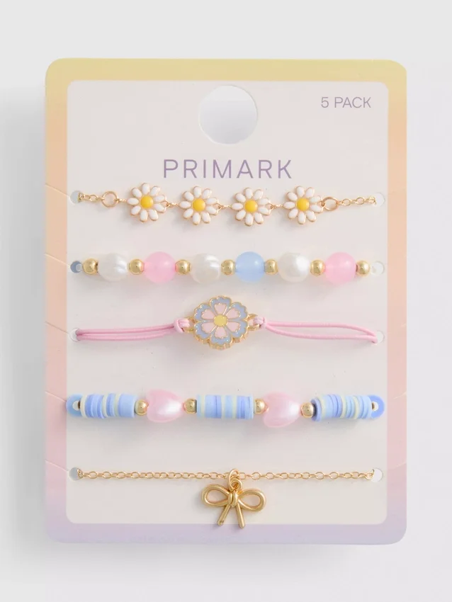 5-pak med sjove armbånd