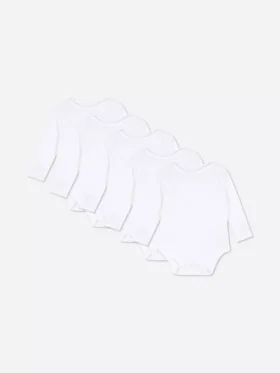 5-pak med uundværlige langærmede bodysuits
