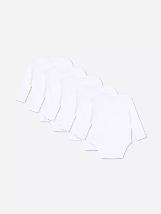 5-pak med uundværlige langærmede bodysuits