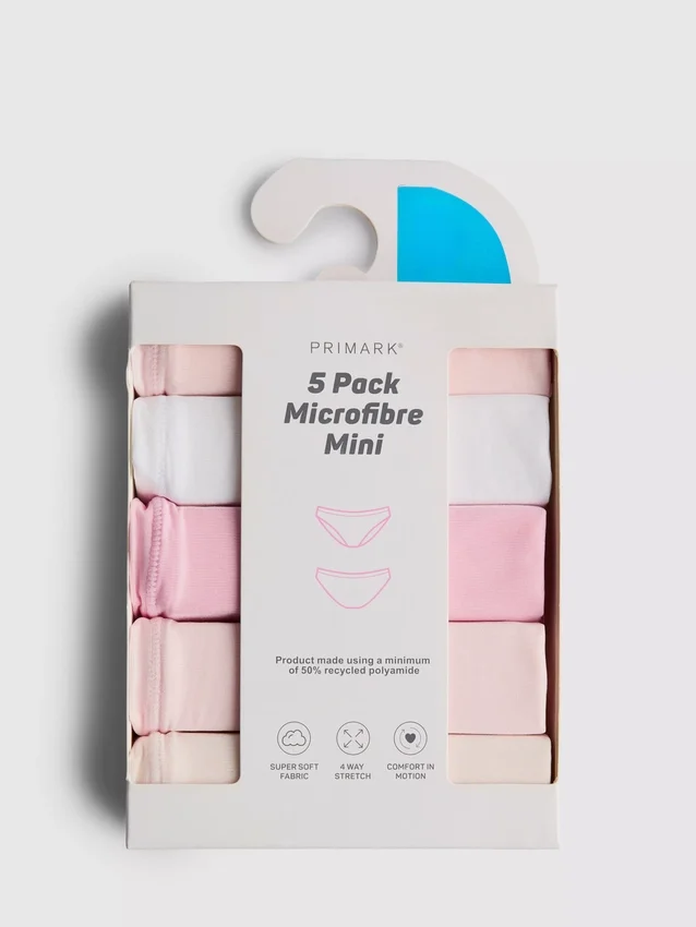5-pak mikrofiber-minitrusser