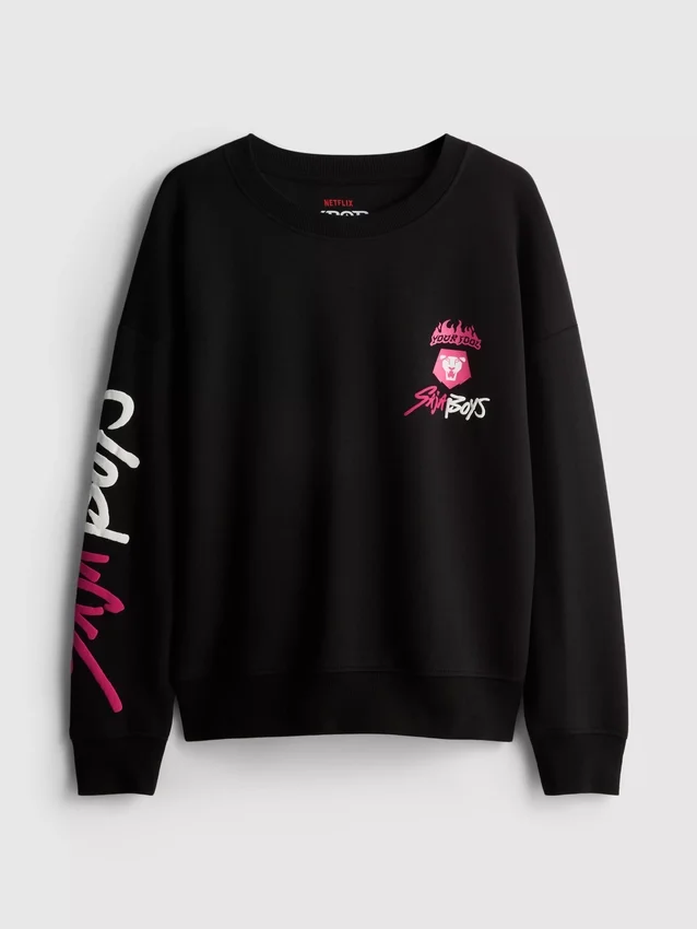 6–15 år | K-pop Demon Hunters-sweatshirt med grafisk motiv