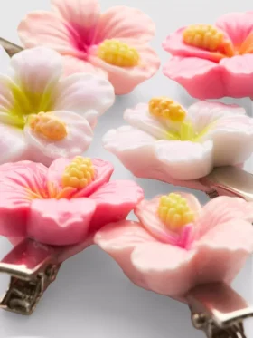 6-pak blomsterhårspænder