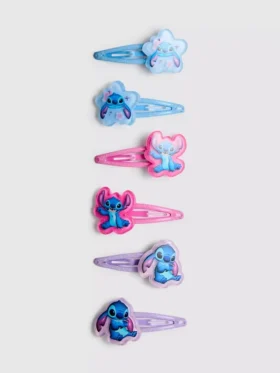 6-pak Disney's Stitch-hårspænder med tryk